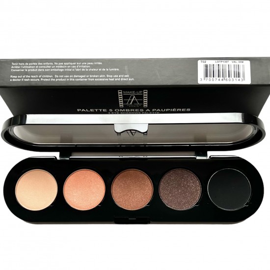 5 Eyeshadows Palette T02 Burnt Umber 12,5g