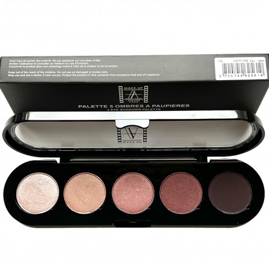 5 Eyeshadows Palette T35 Sable rose 12,5g